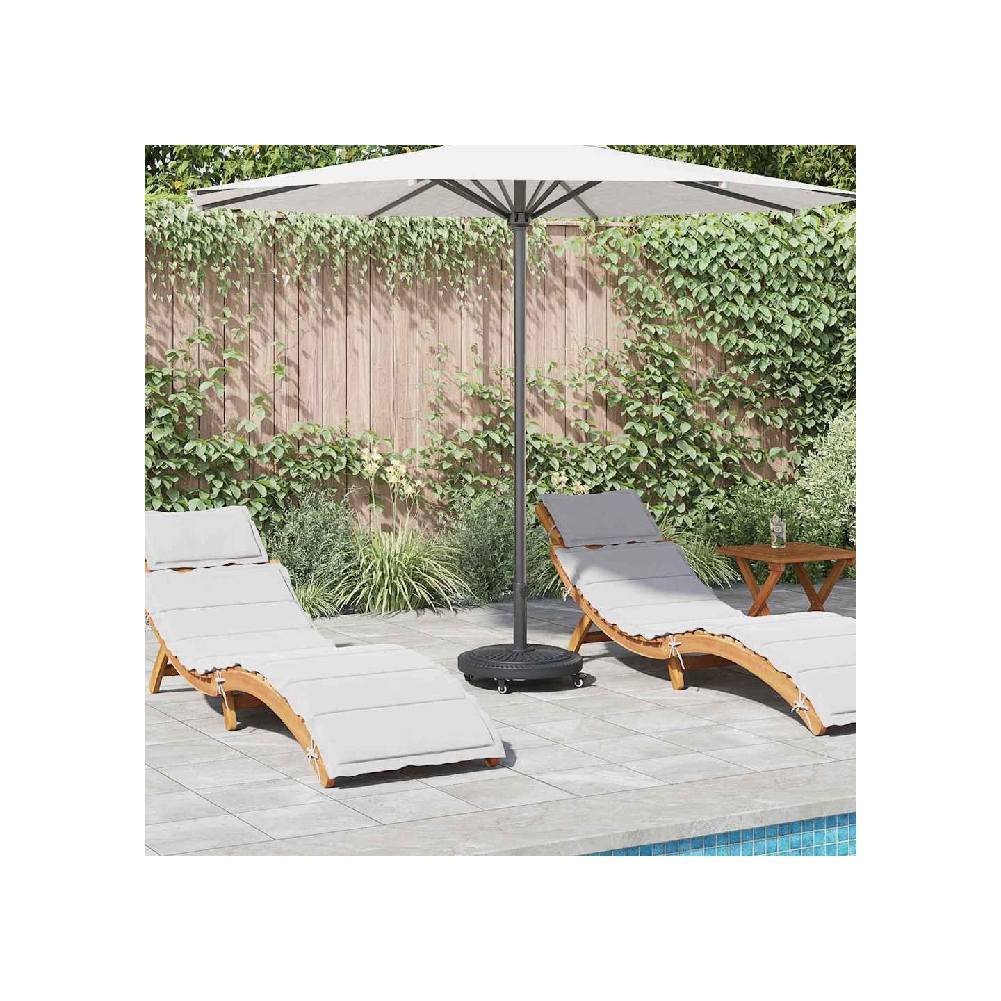 Pied de parasol 15.6 kg Noir Fer Circulaire