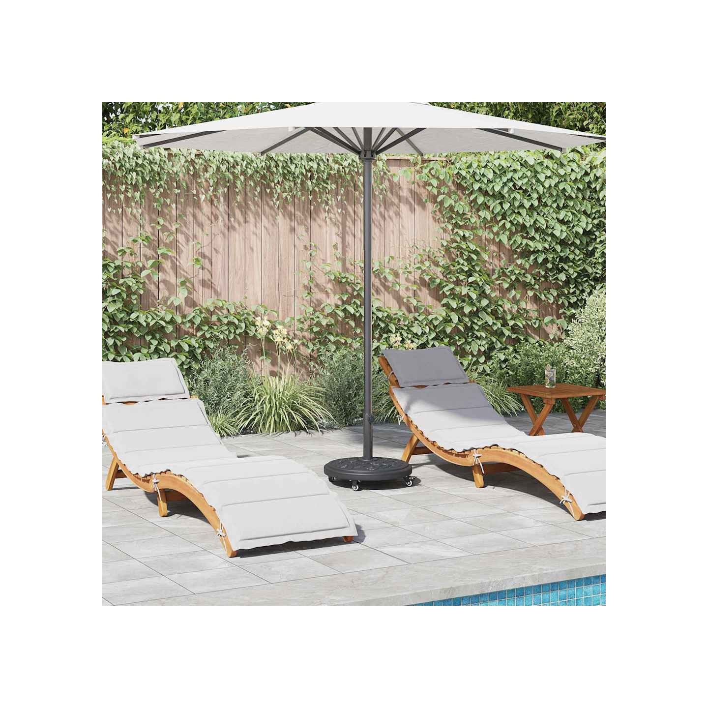 Pied de parasol 15.6 kg Noir Fer Circulaire