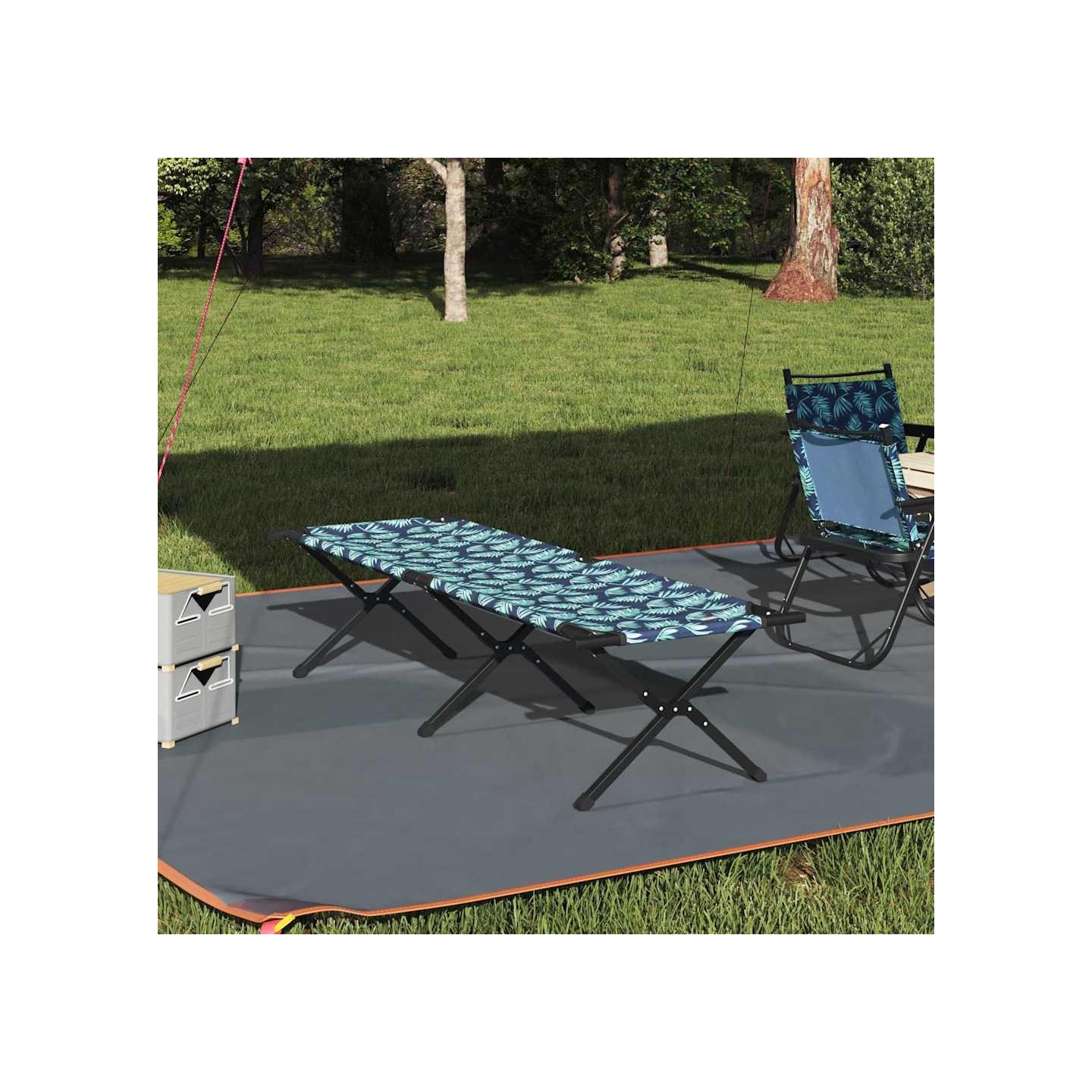 Lit de camping pliant Foret 193 x 69 x 45 cm Tissu Oxford