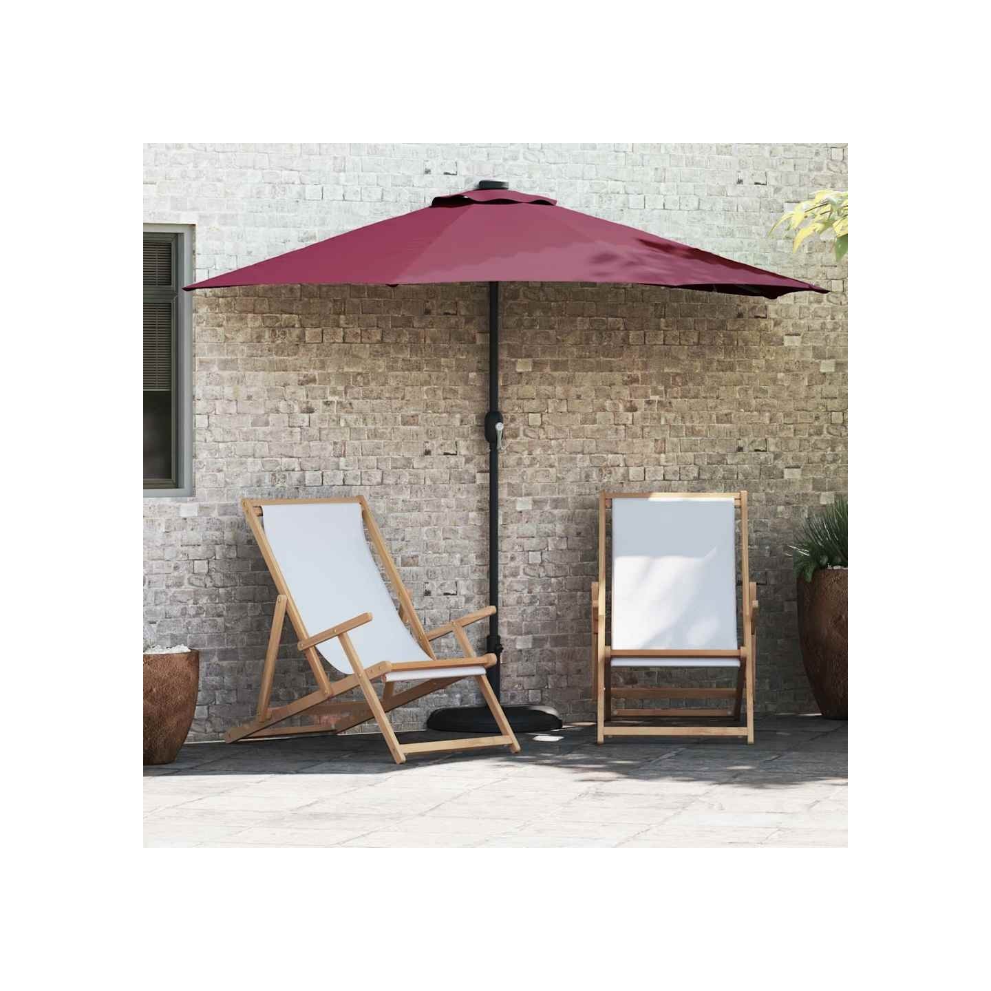 Parasol de jardin 294 x 150 x 224 cm Polyester et Acier