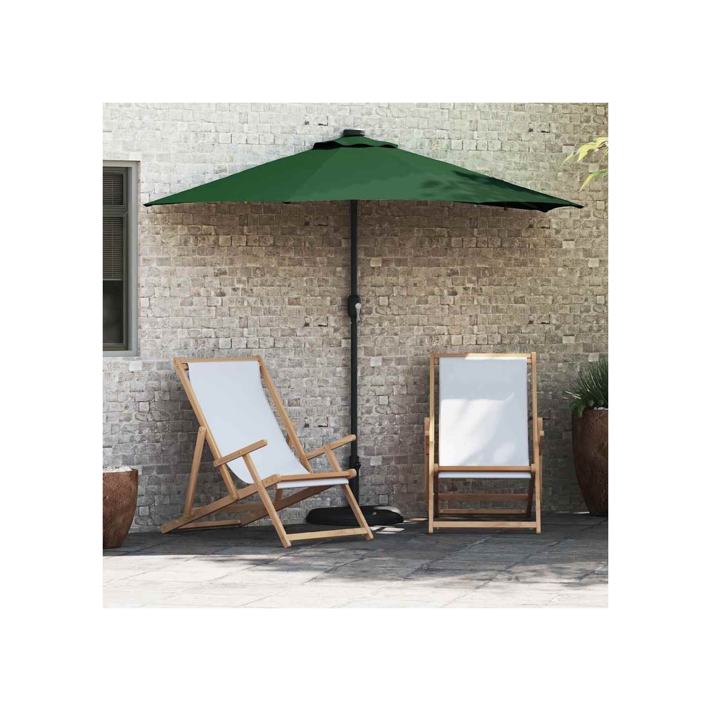 Parasol de jardin Vert 294 x 150 x 223 cm Polyester et Acier