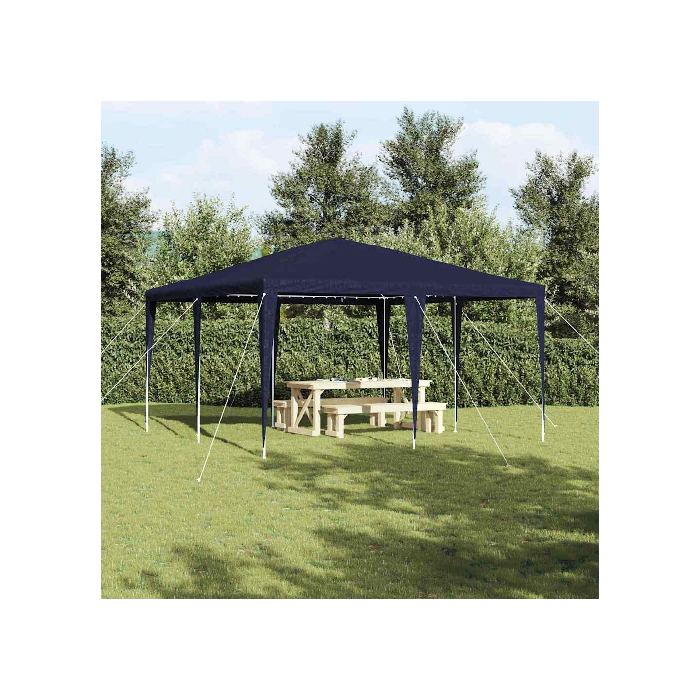 Tente de fête Bleu 400 x 400 x 266 cm Polyéthylène et acier