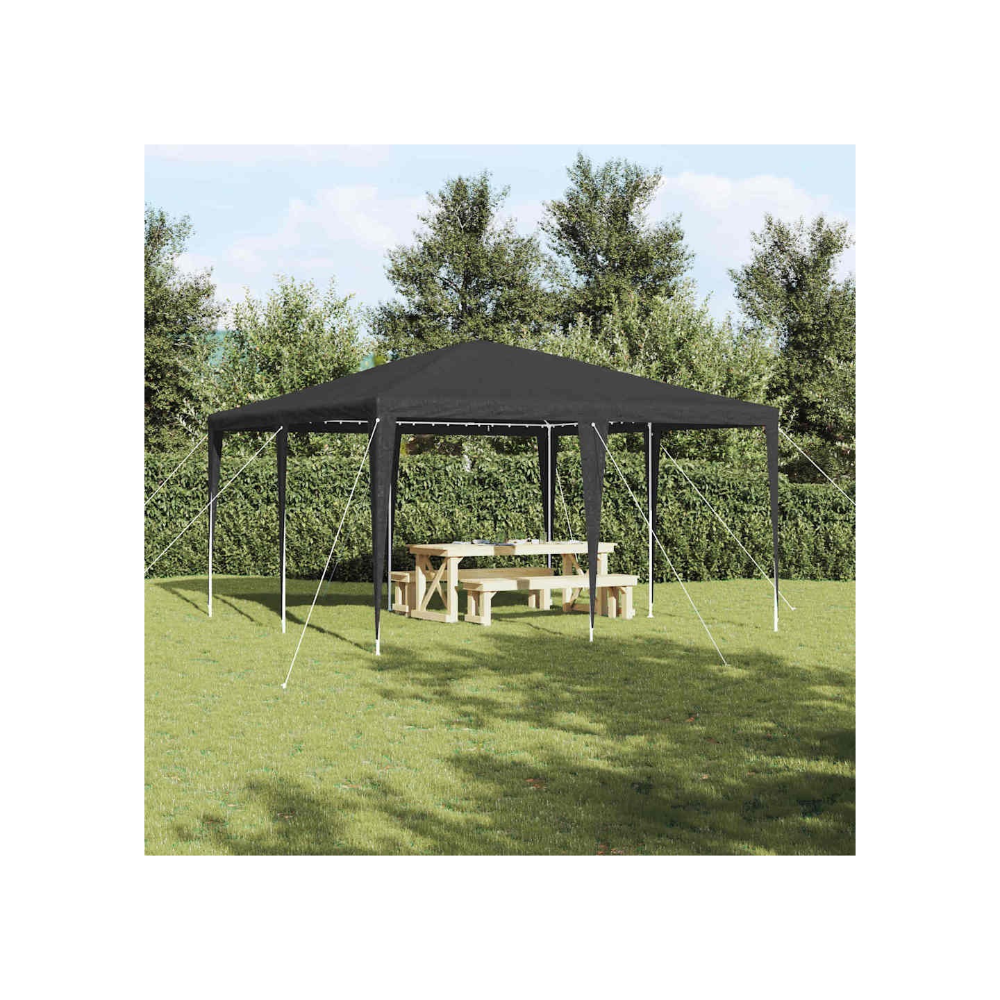 Tente de fête Anthracite 400 x 400 x 266 cm