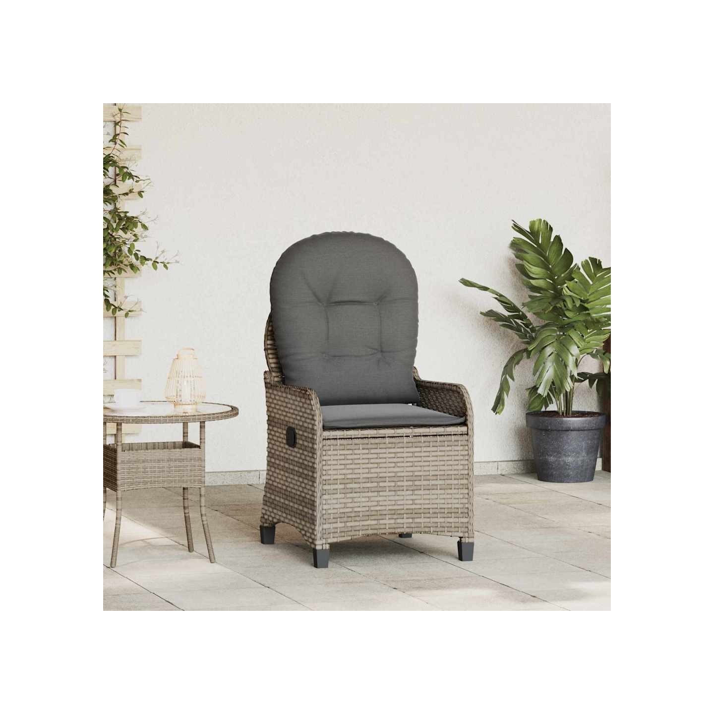 Fauteuil inclinable Gris polyrotin