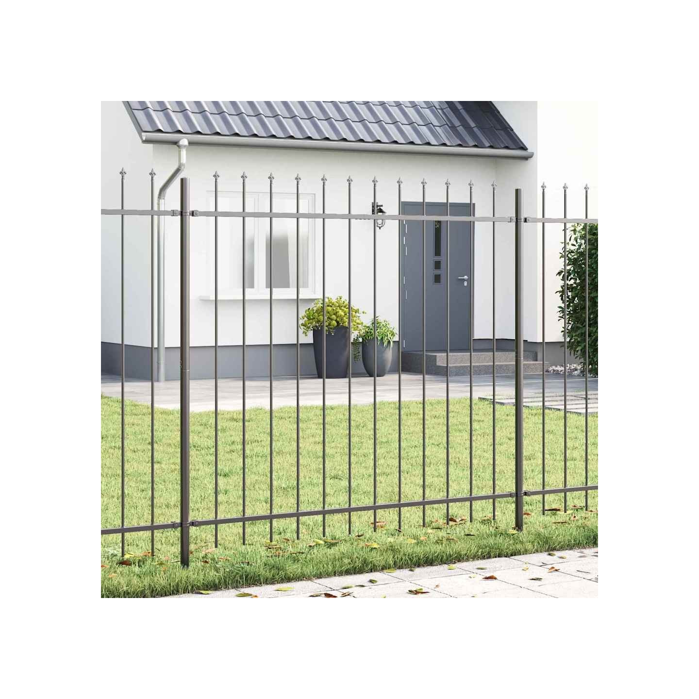 Clôture de jardin WOERDEN 1,7 x 1,5 m Acier revêtu de poudre