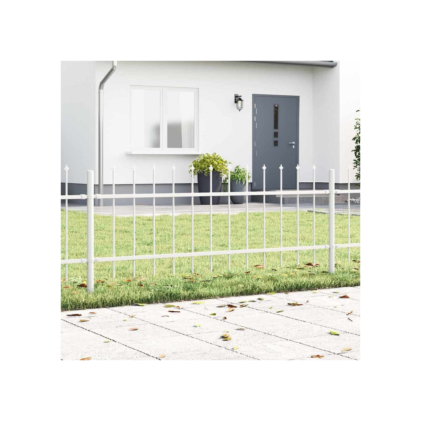 Clôture de jardin WOERDEN 1,7 x 0,6 m Acier revêtu de poudre