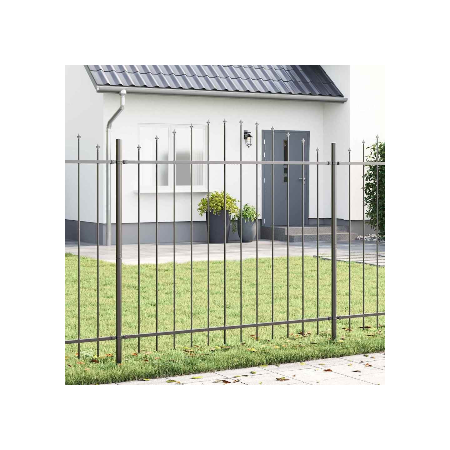 Clôture de jardin WOERDEN 170 x 190 cm Acier enduit de poudre