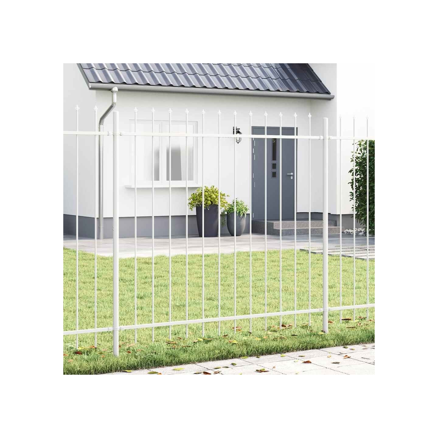 Clôture de jardin WOERDEN 1,7 x 1,5 m Acier revêtu de poudre