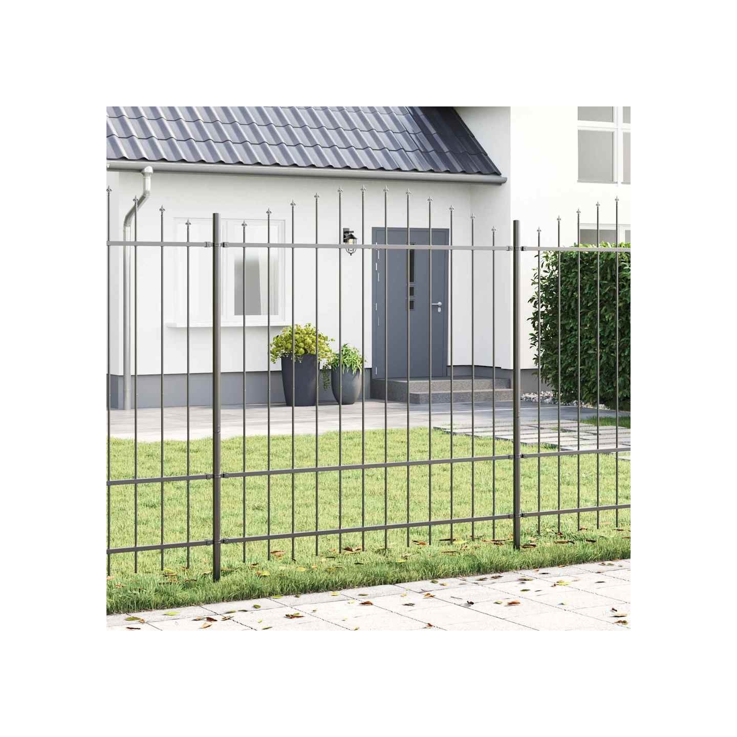 Clôture de jardin WOERDEN 170 x 215 cm Acier enduit de poudre