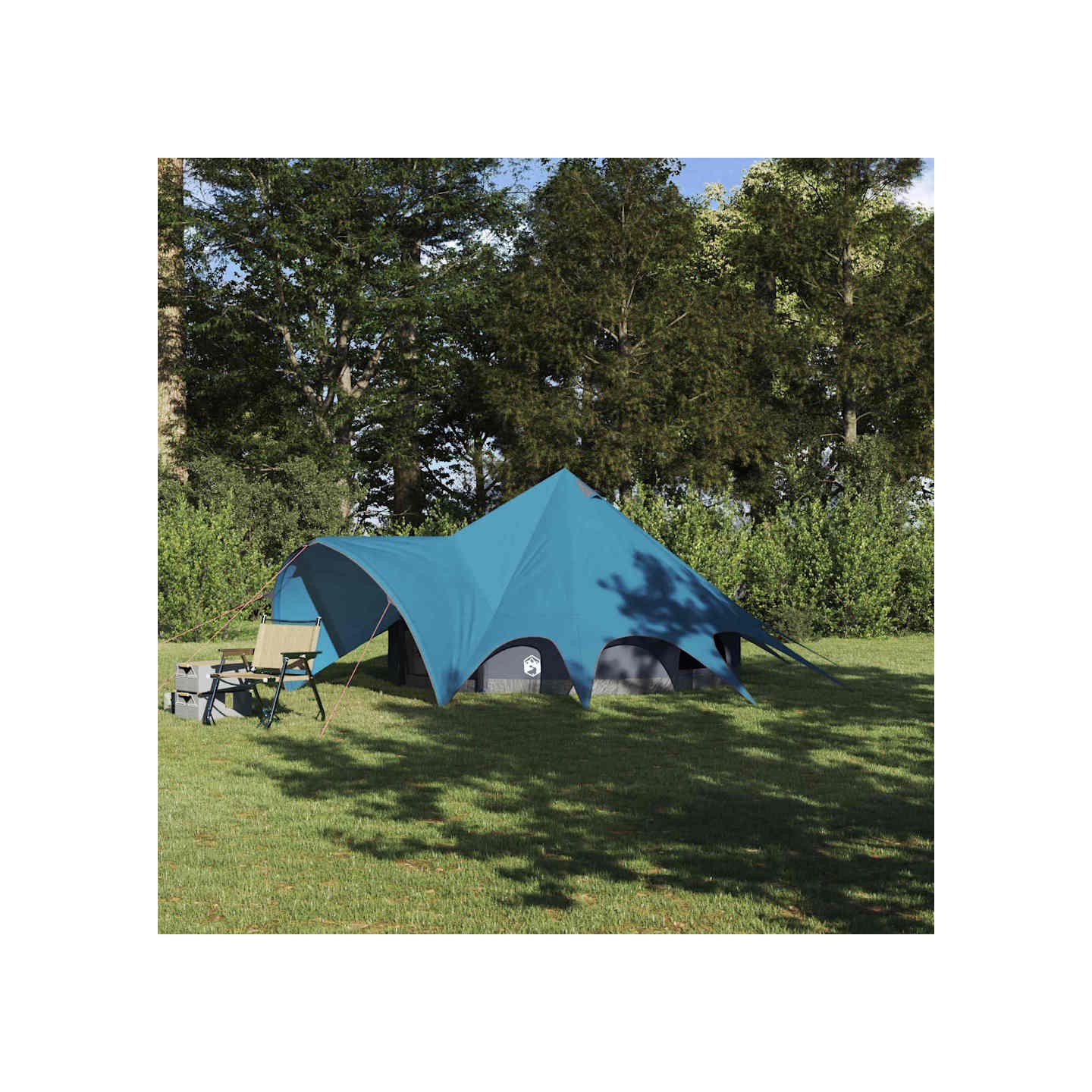 Tente Teepee 3 personnes 3 personne Bleu et gris