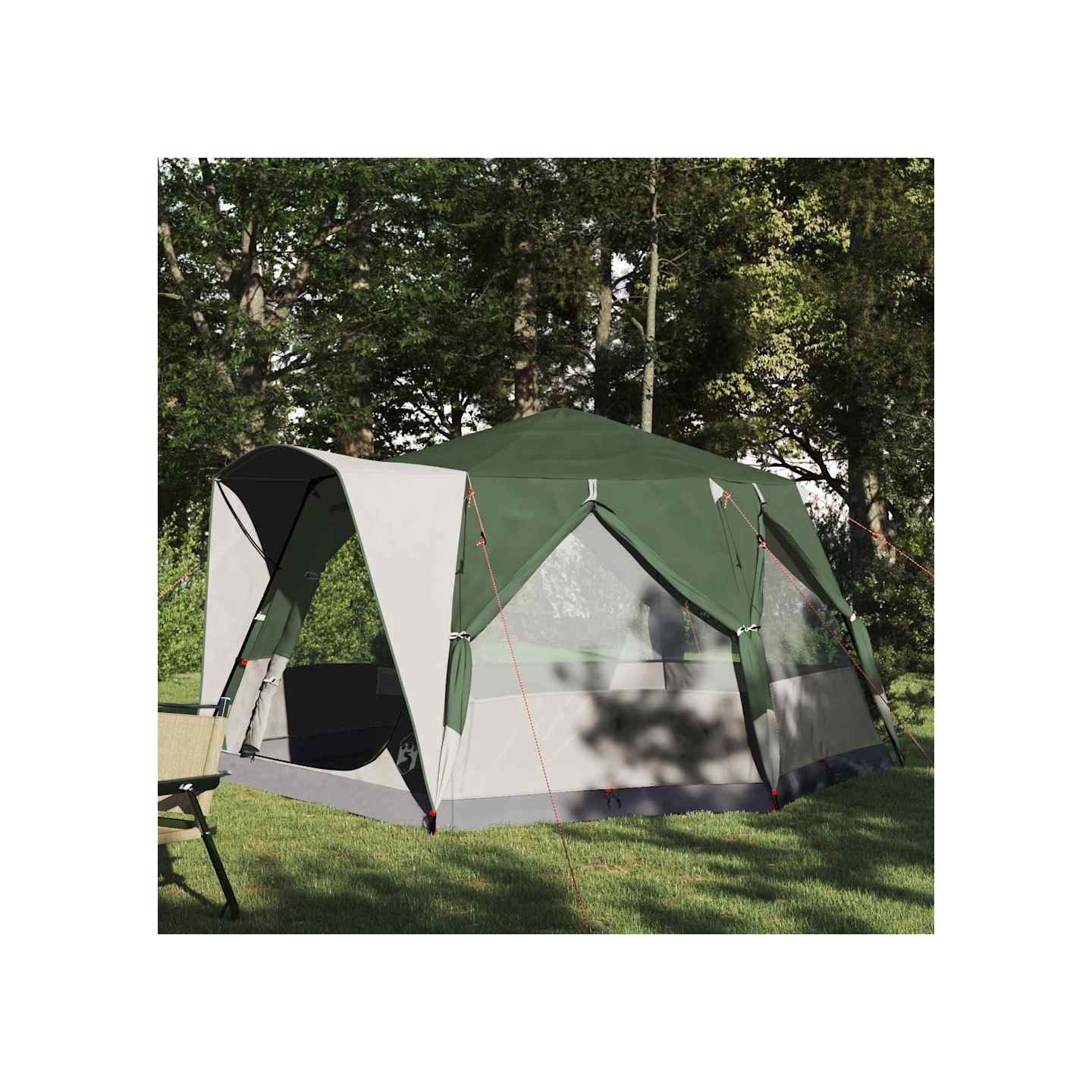 Tente de camping 5 personnes 5 personne Vert et blanc