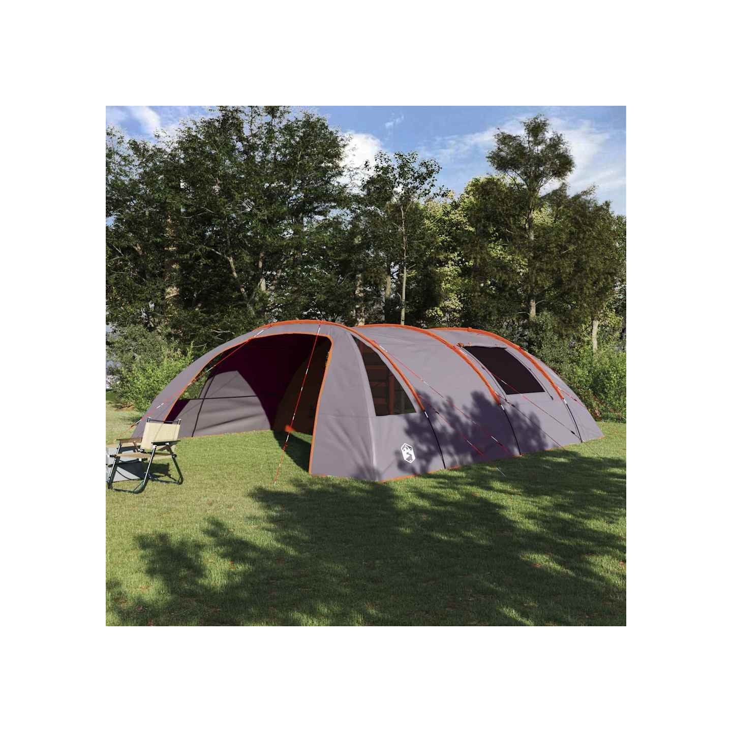 Tente Tunnel 6-Persoons 6 personne Gris et orange
