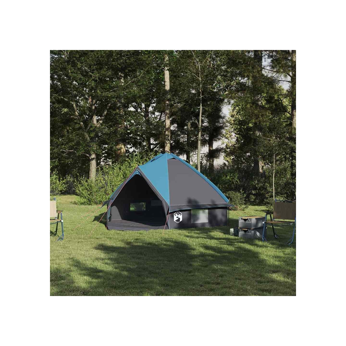 Tente Teepee 4-Personnes 4 personne Bleu et gris
