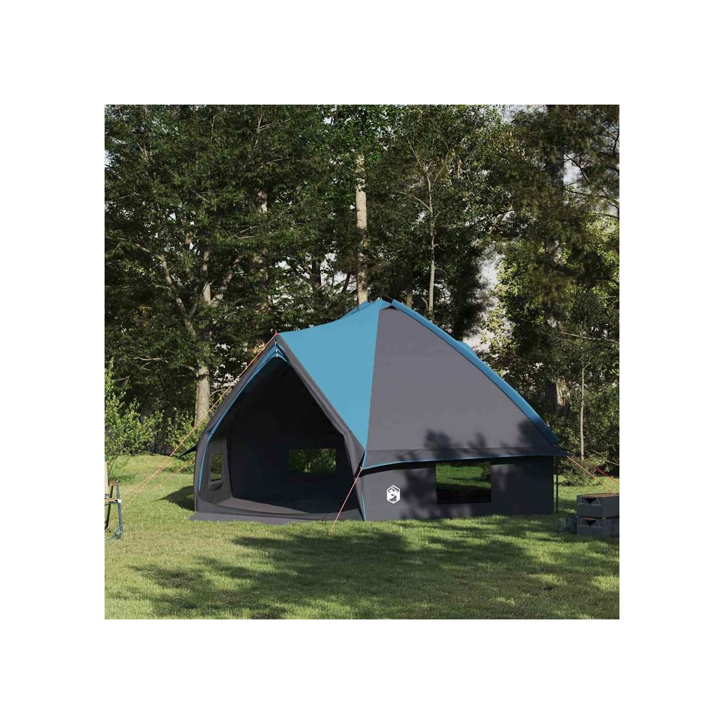 Tente Teepee 10 personnes 10 personne Bleu et gris