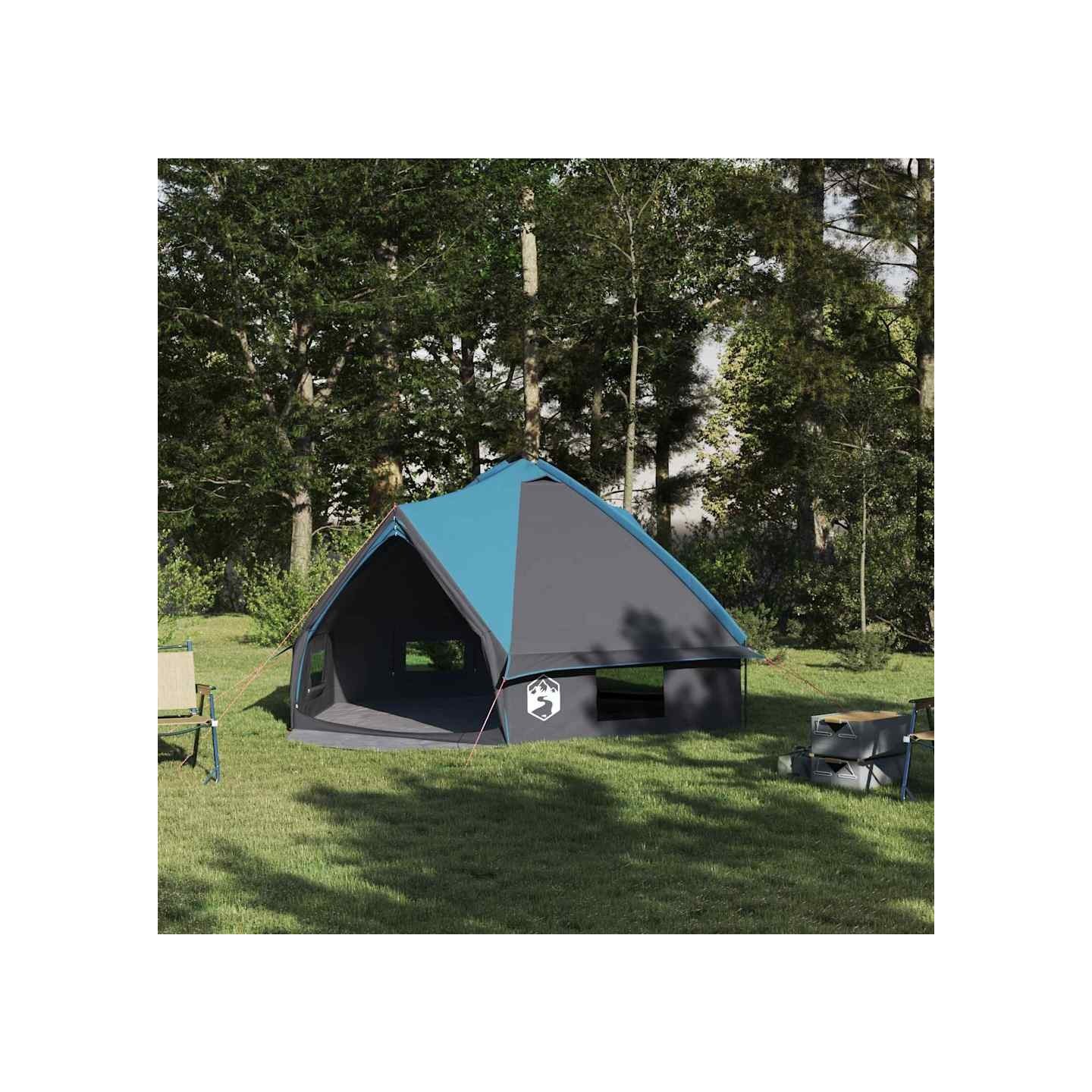 Tente Teepee 6 personnes 6 personne Bleu et gris