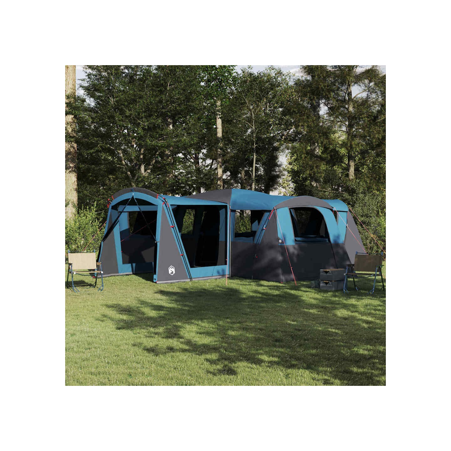 Tente familiale 20 personnes 20 personne Bleu et gris