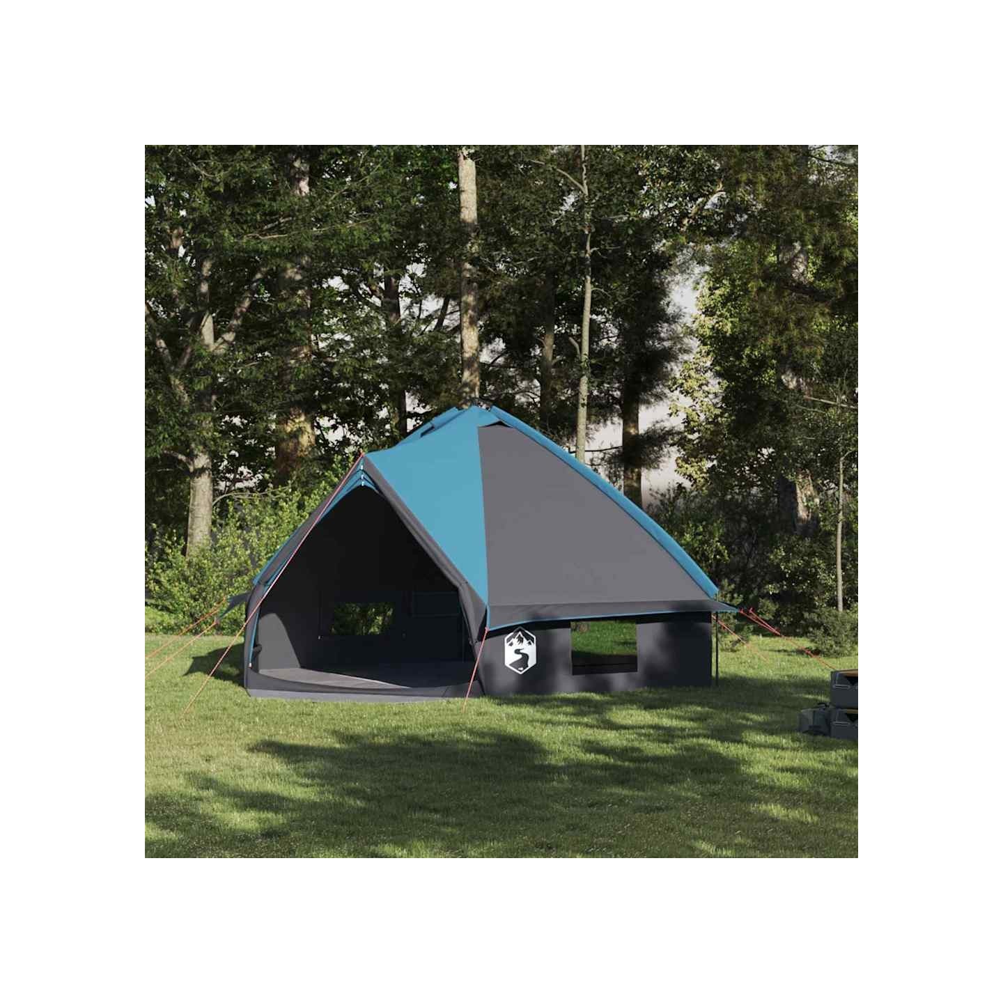 Tente Teepee pour 8 personnes 8 personne Bleu et gris
