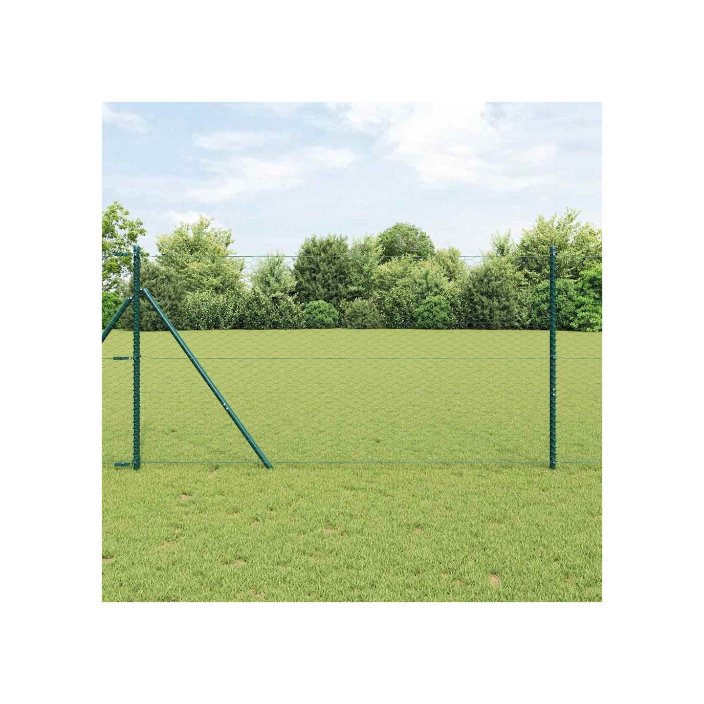 Clôture hexagonale 1,4 x 25 m PVC Vert