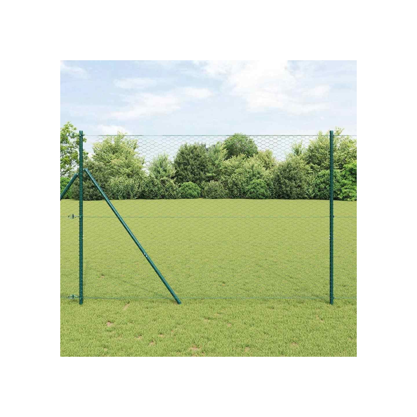 Clôture hexagonale 1,5 x 50 m PVC Vert