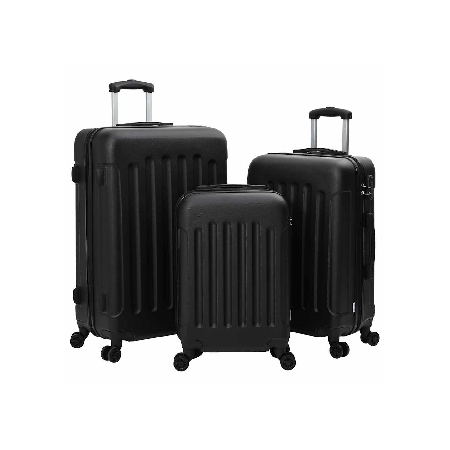 Valise 3 pièces Noir 50 x 31 x 78 cm Plastic ABS