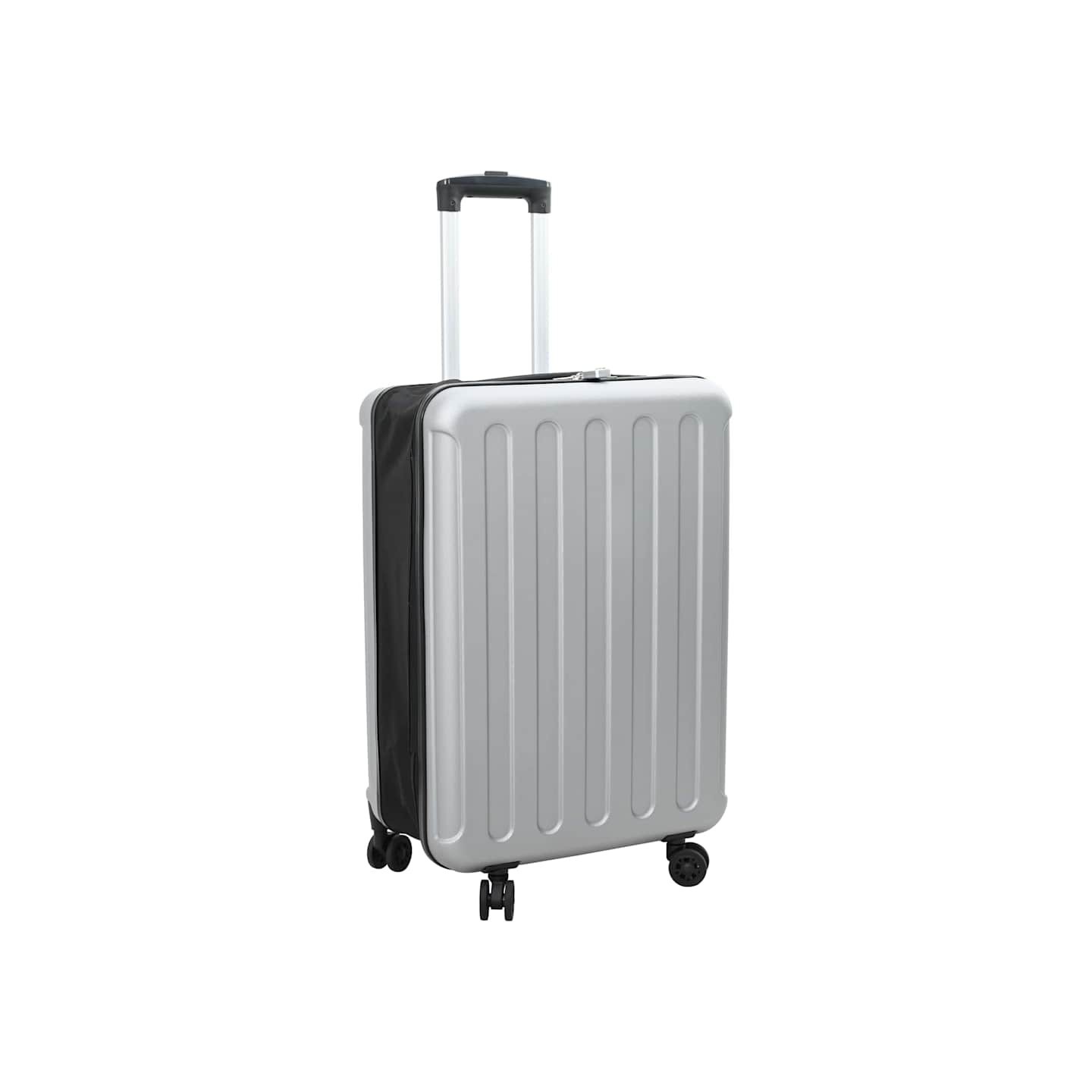 Valise avec verrouillage Argent 43 x 27 x 66 cm Plastic ABS