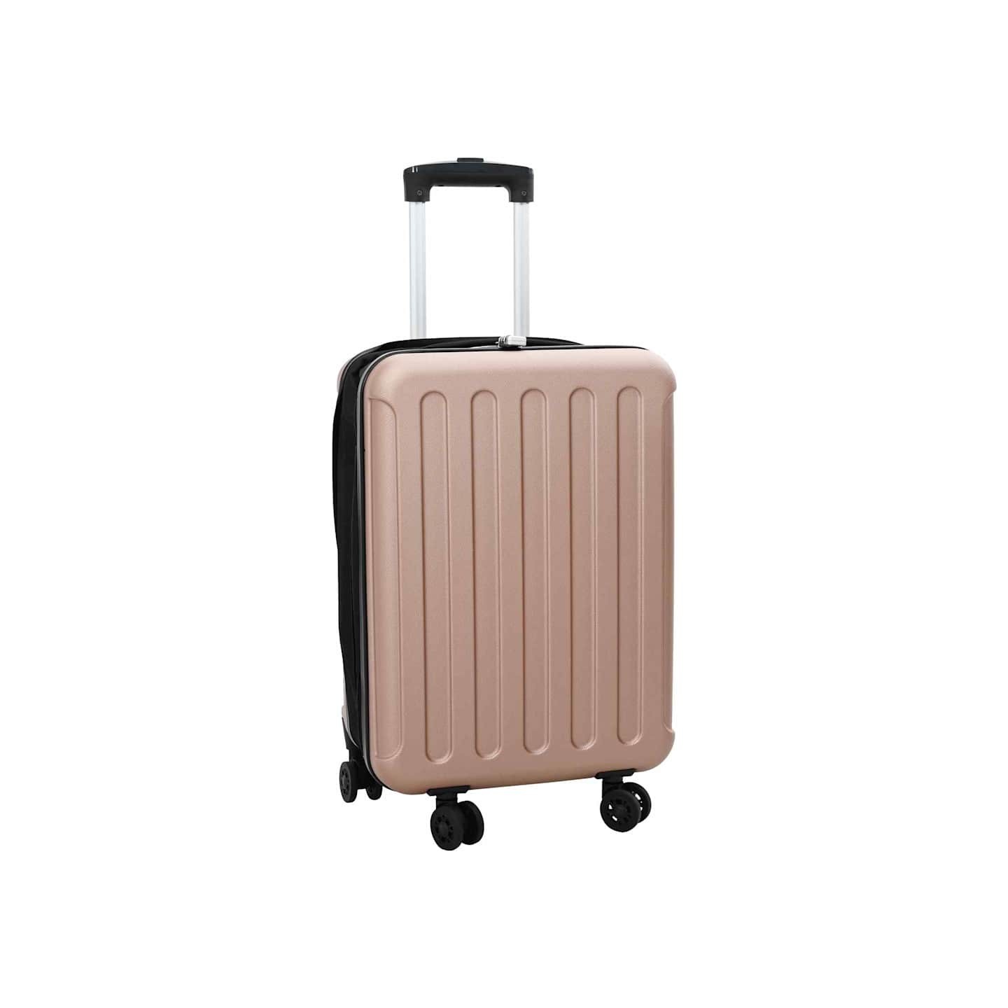 Valise doré rose 34 x 23 x 55.5 cm Plastic ABS