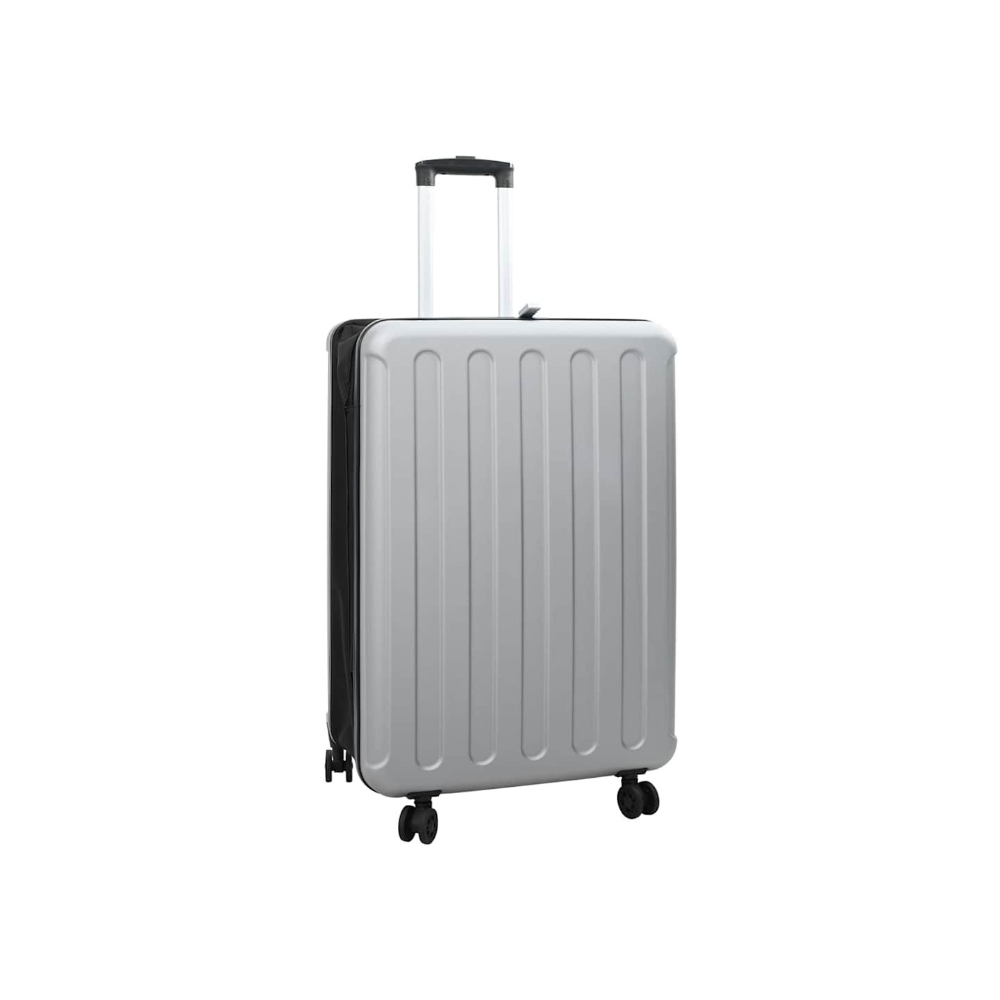 Valise avec verrouillage Argent 50 x 30 x 76 cm Plastic ABS