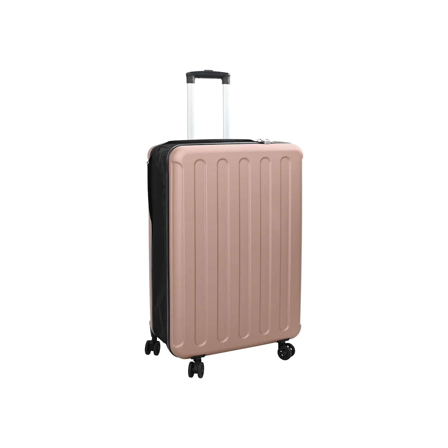 Valise avec verrouillage doré rose 50 x 30 x 76 cm Plastic ABS