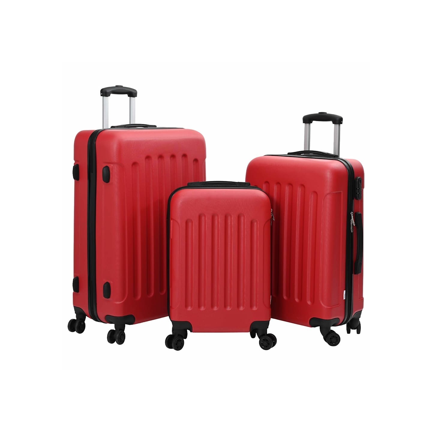 Valise 3 pièces Rouge 50 x 31 x 78 cm Plastic ABS