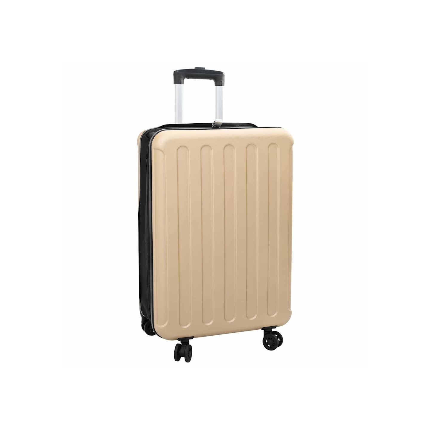 Valise avec verrouillage Champagne 43 x 27 x 66 cm Plastic ABS