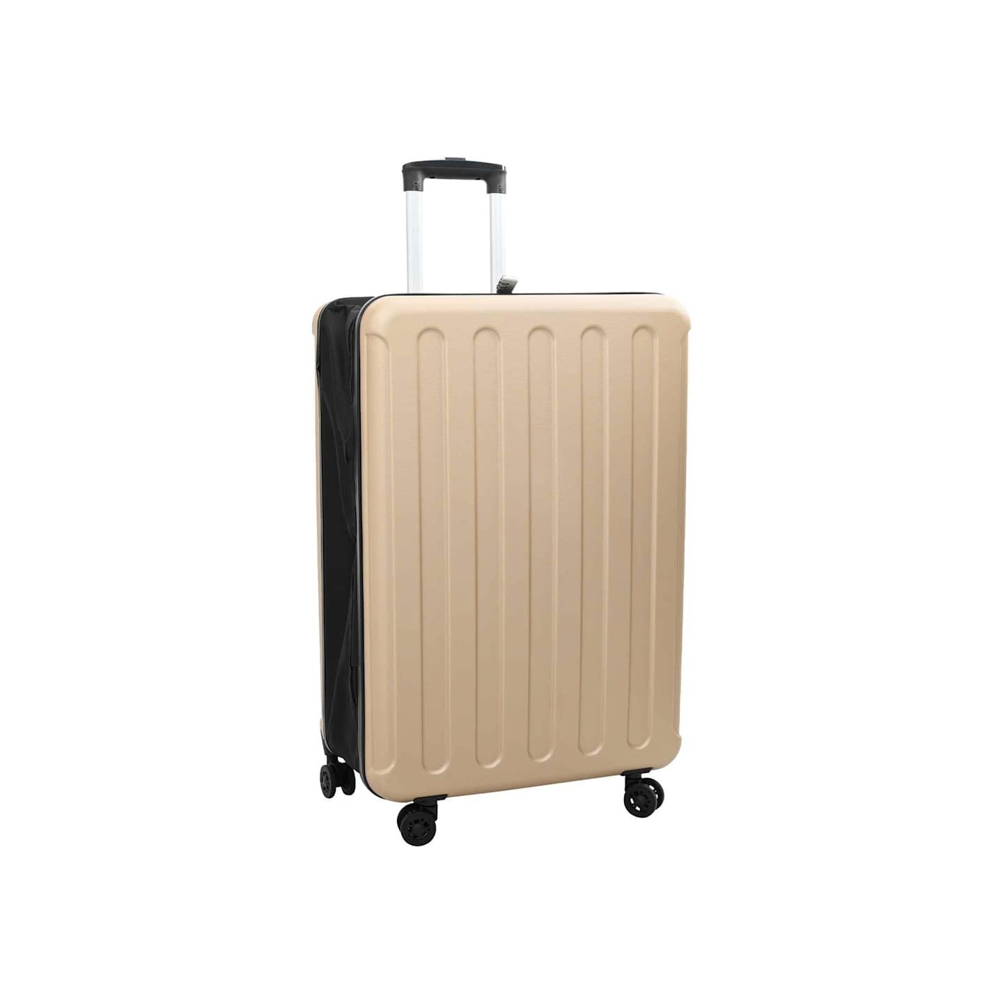 Valise avec verrouillage Champagne 50 x 30 x 76 cm Plastic ABS
