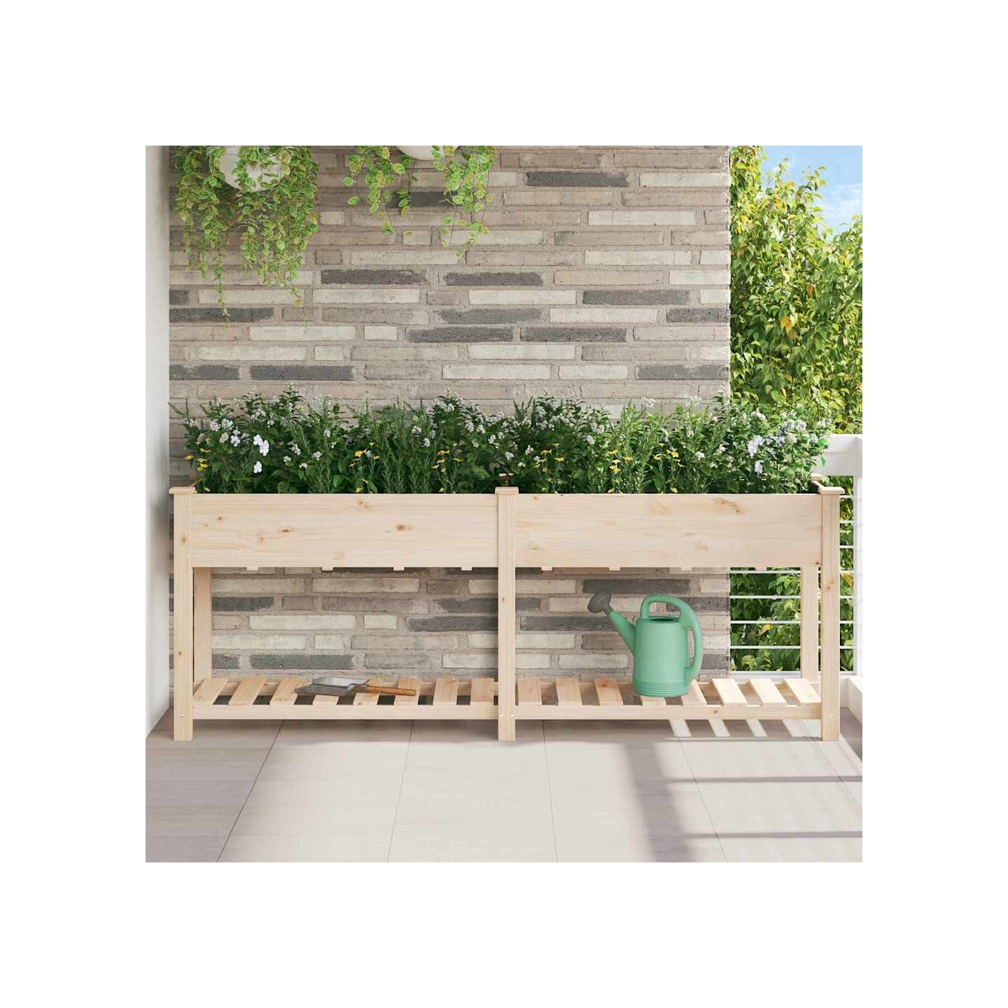 Cache-pot de jardin Beige 203 x 53 x 76,5 cm