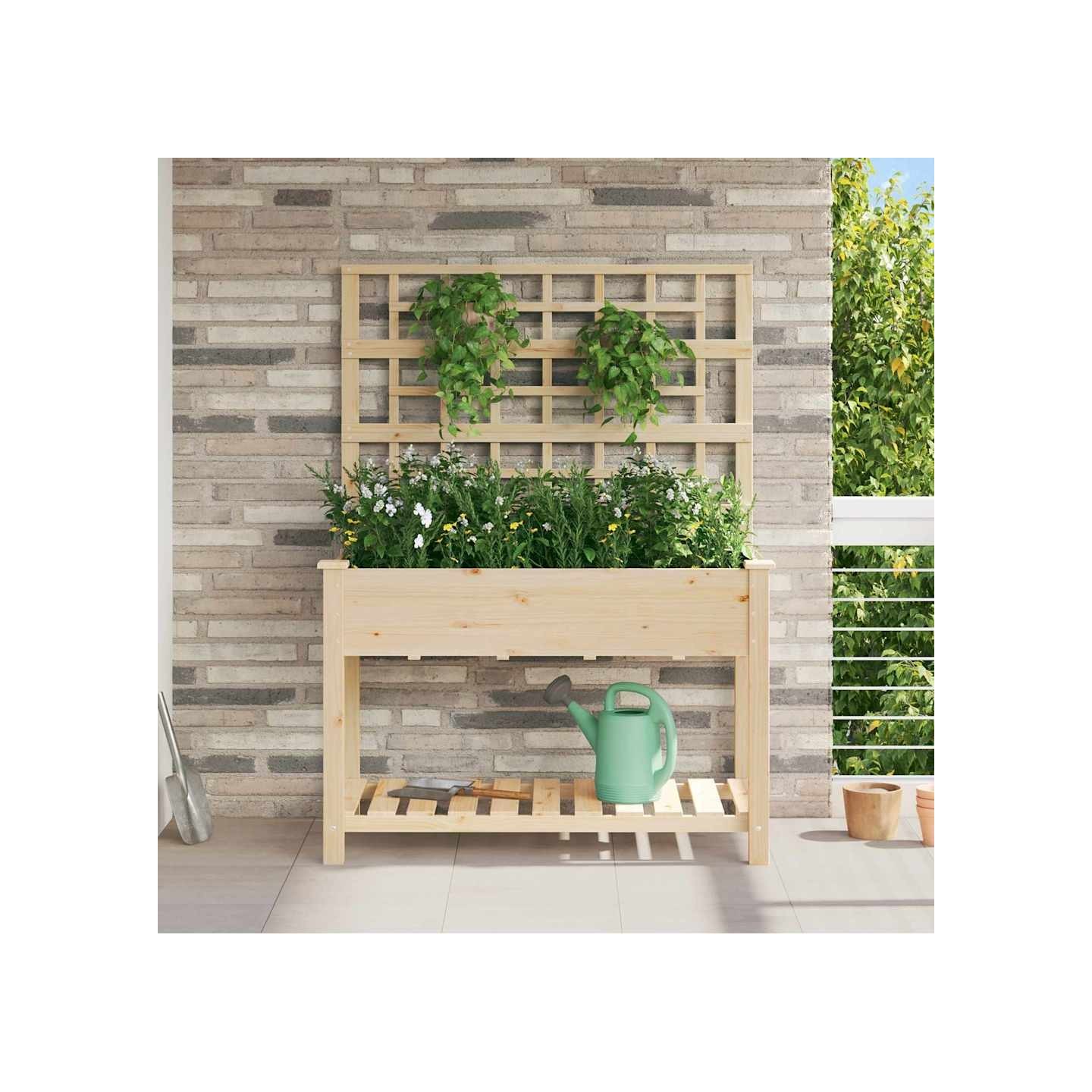 Cache-pot de jardin Beige 115 x 60,5 x 153 cm