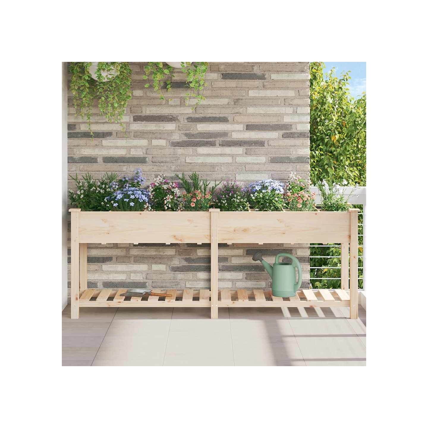 Cache-pot de jardin Beige 203,5 x 53 x 76,5 cm