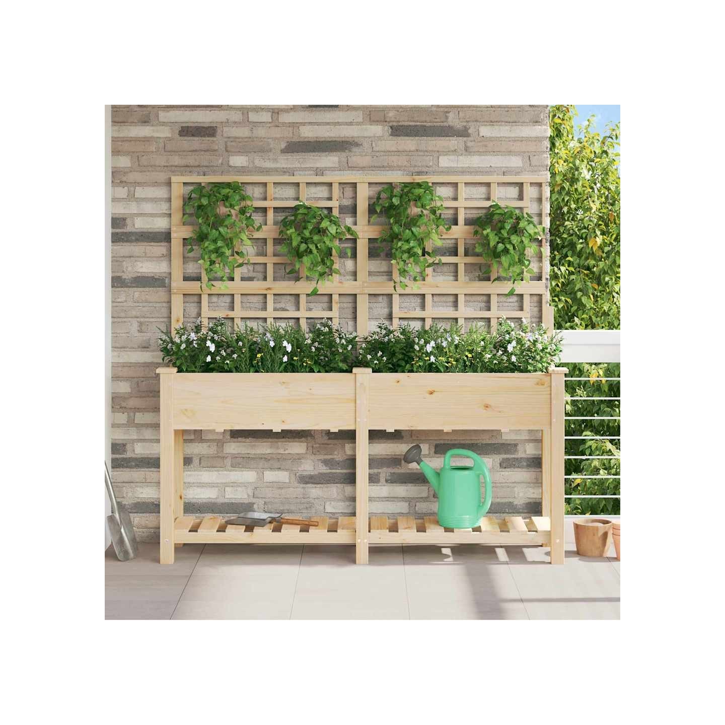 Cache-pot de jardin Beige 161 x 46 x 152,5 cm