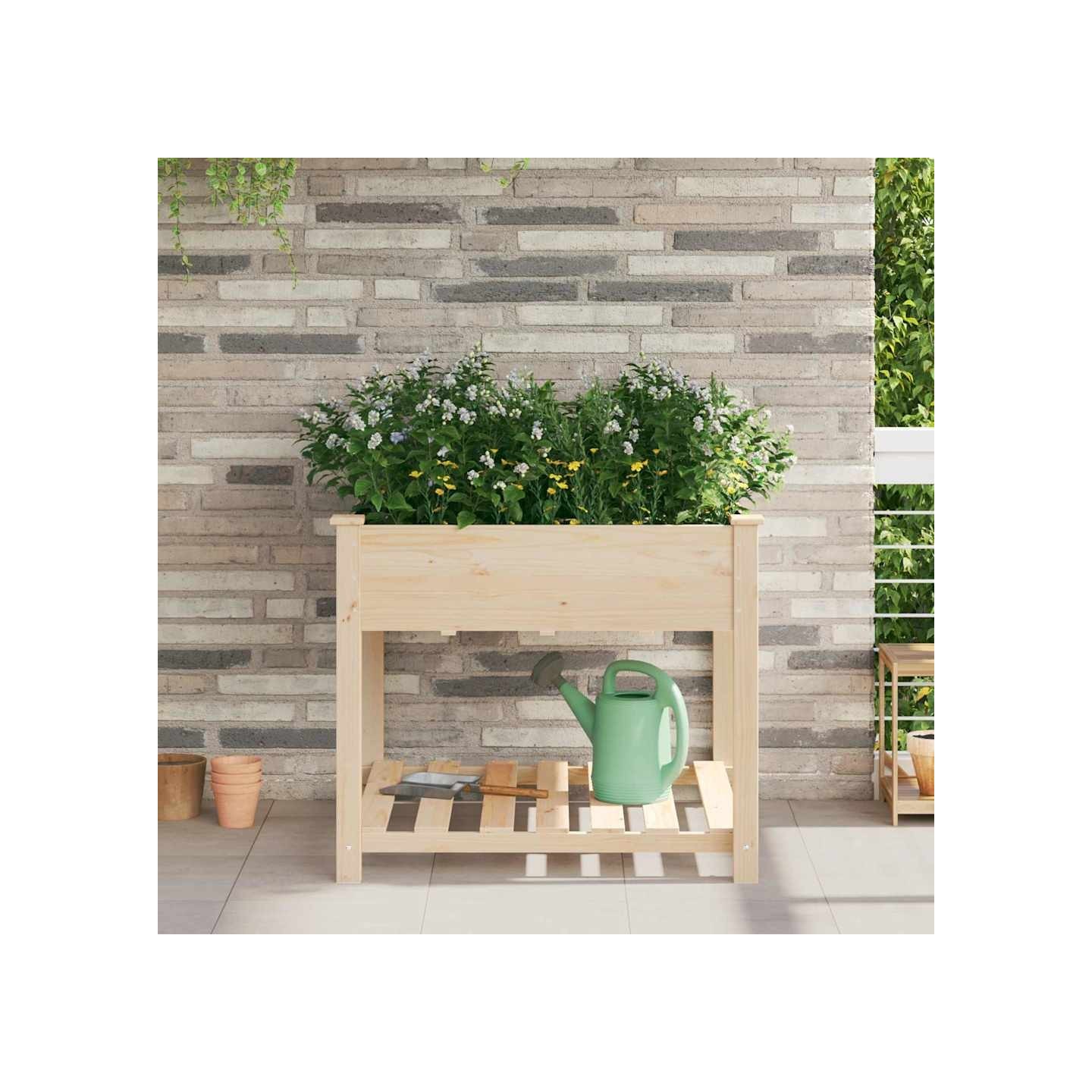 Cache-pot de jardin Beige 90 x 90 x 76,5 cm