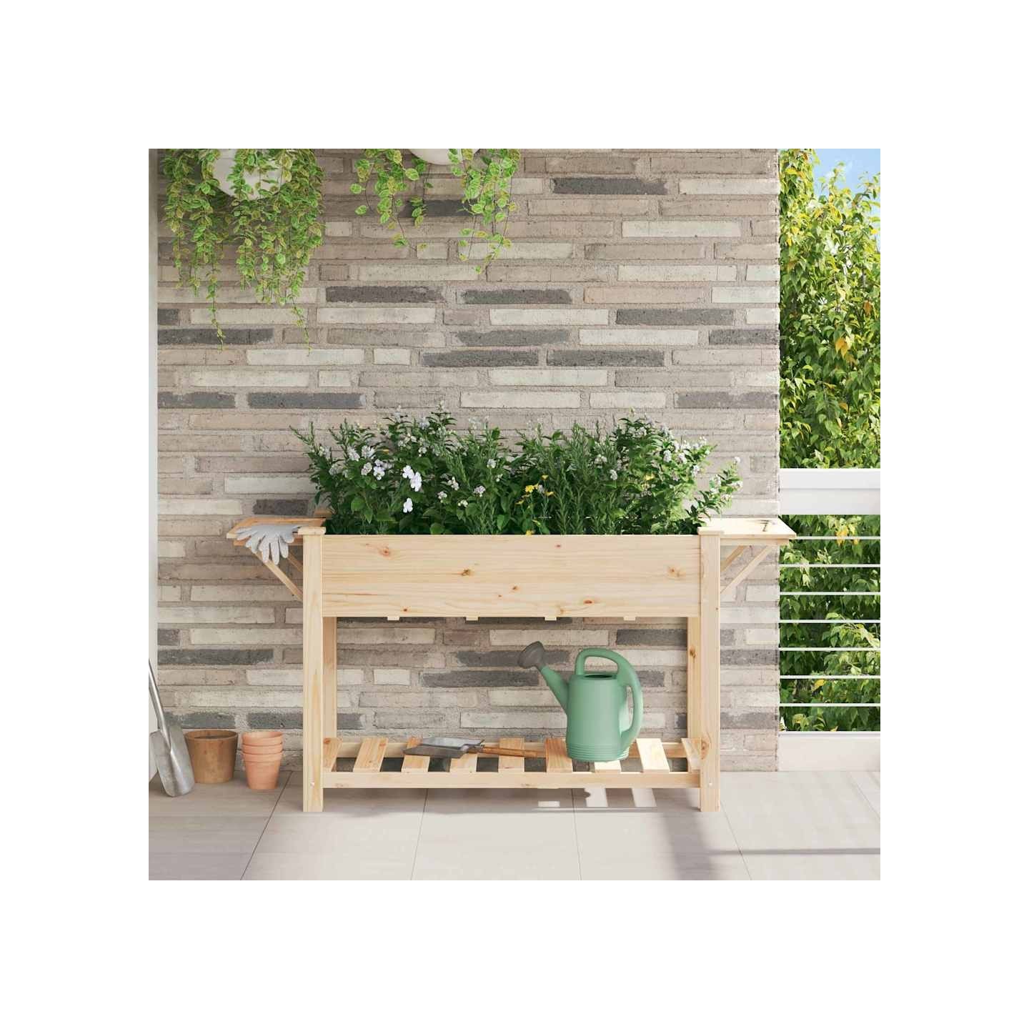 Cache-pot de jardin Beige 155 x 59 x 76,5 cm