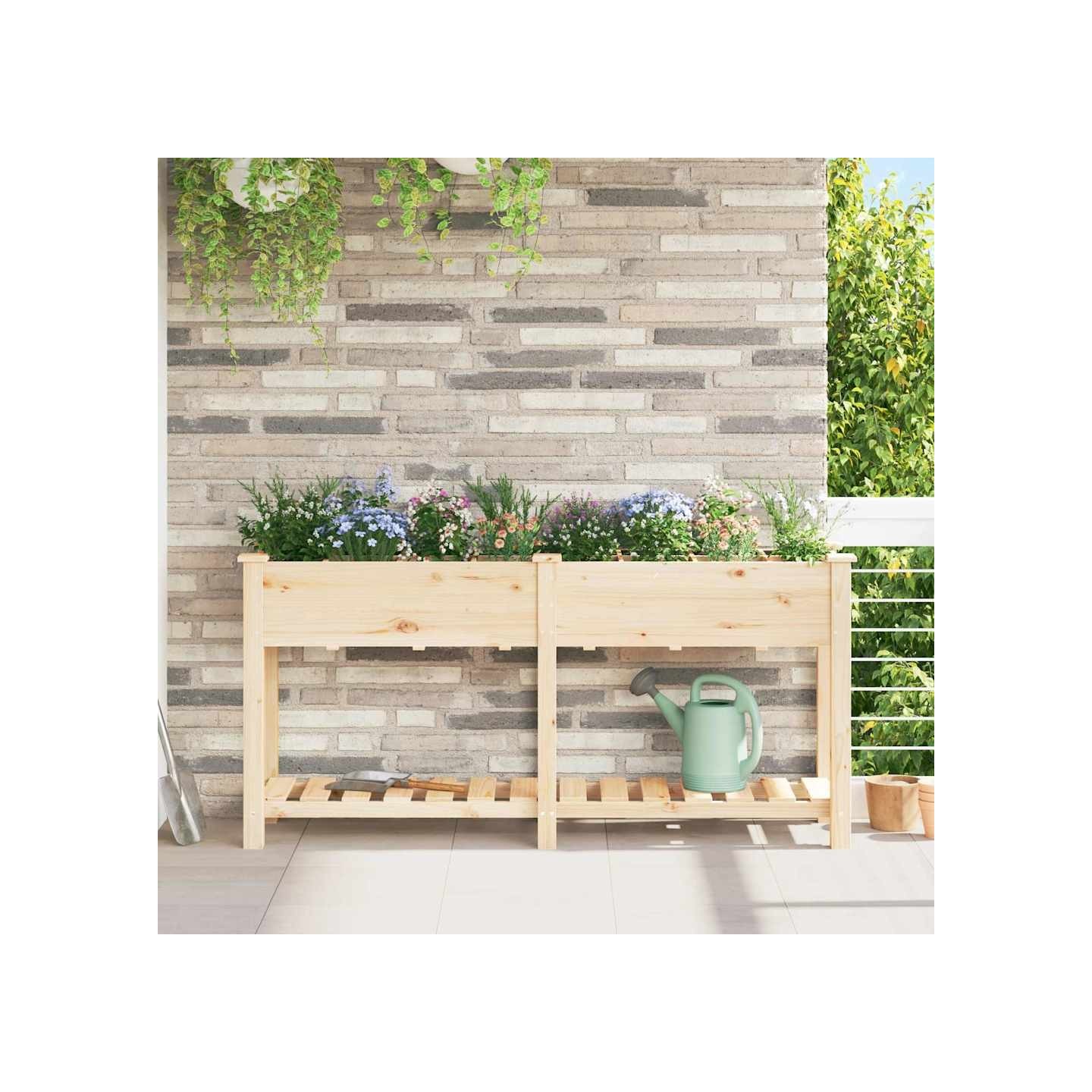 Cache-pot de jardin Beige 161,5 x 45 x 76,5 cm