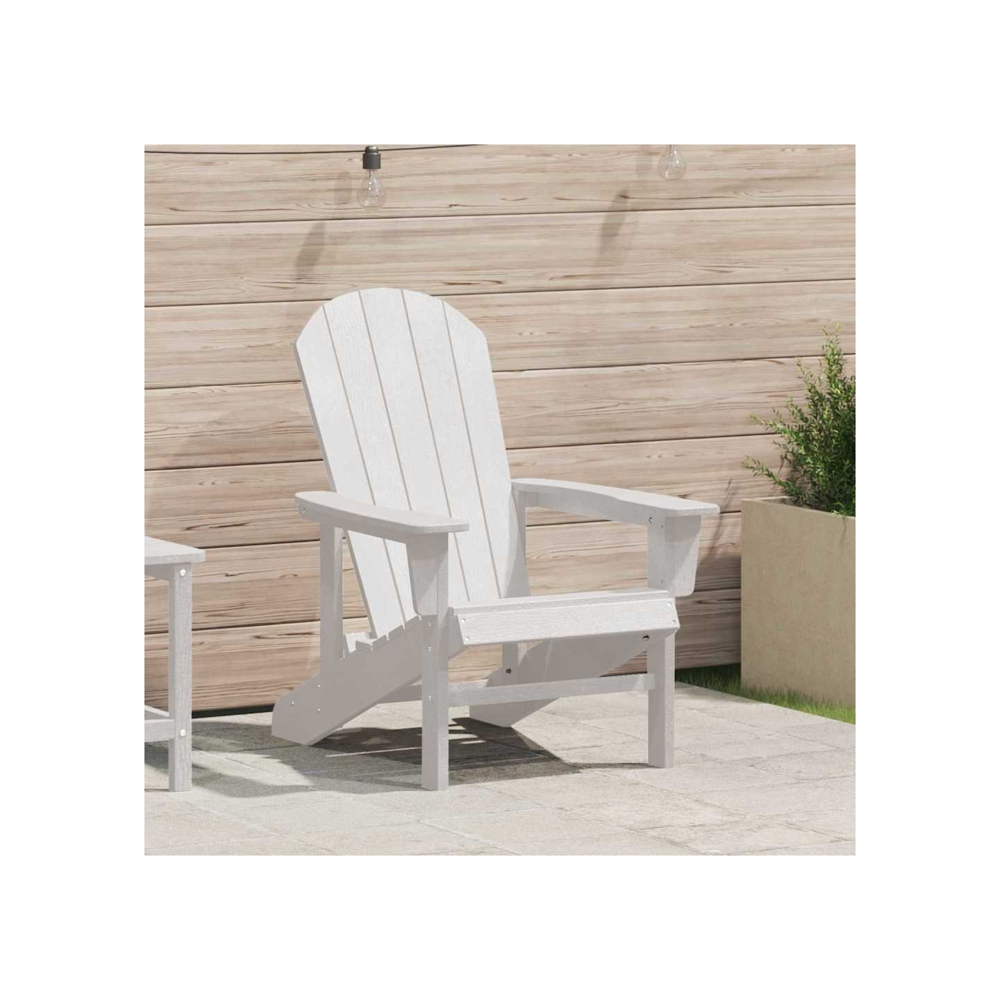 Chaise Adirondack Blanc HDPE