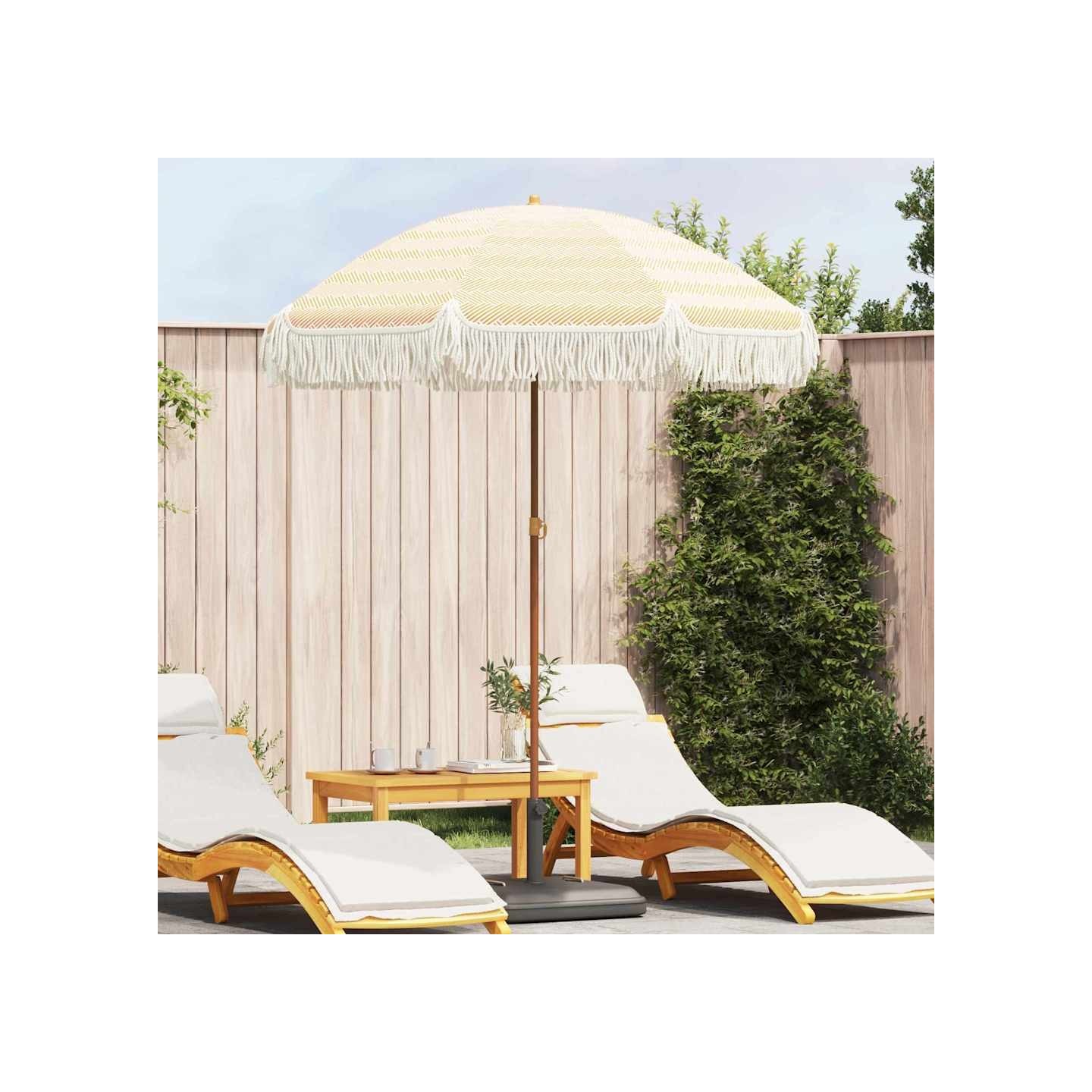 Parasol de plage 160 x 160 x 196 cm Polyester et Acier Rond