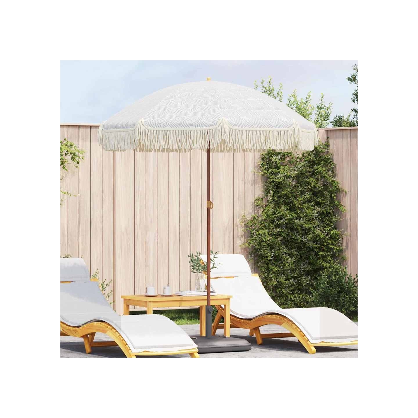 Parasol de plage 160 x 160 x 196 cm Polyester et Acier Rond