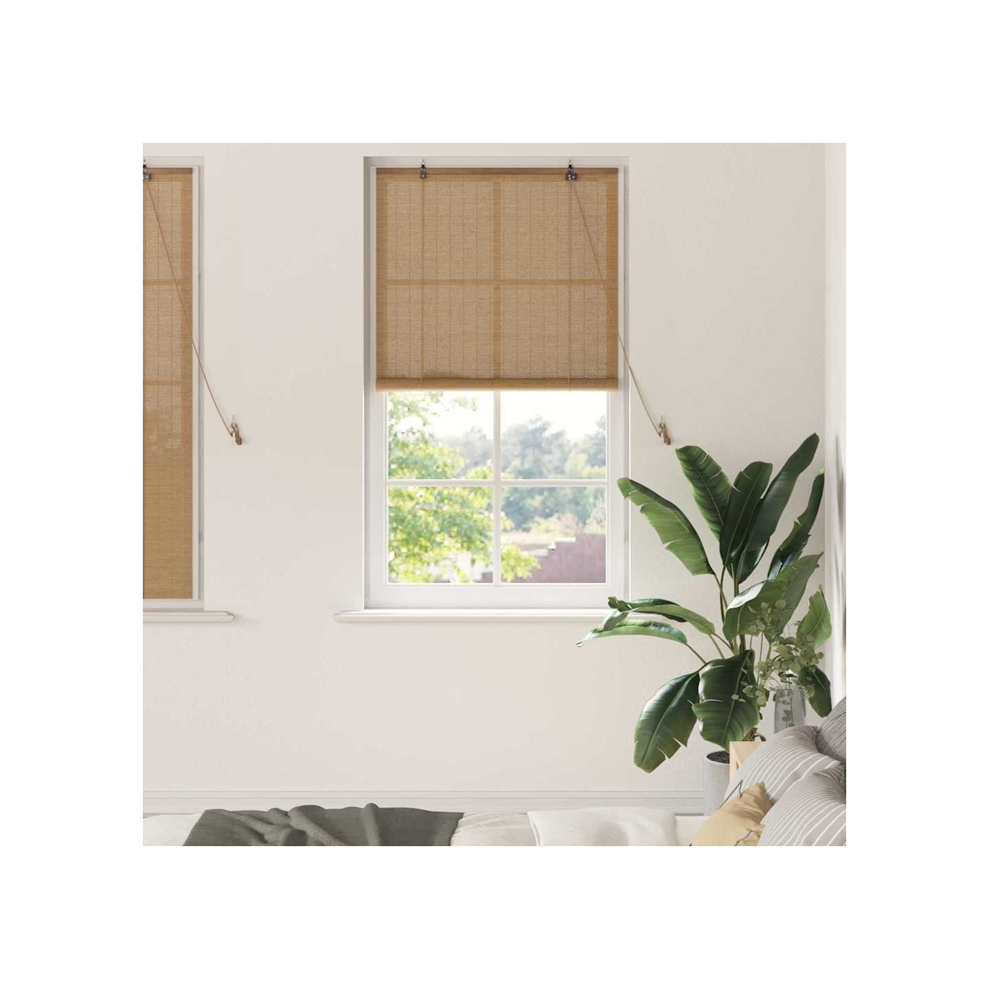 Store enrouleur Marron 80 x 160 cm Bambou