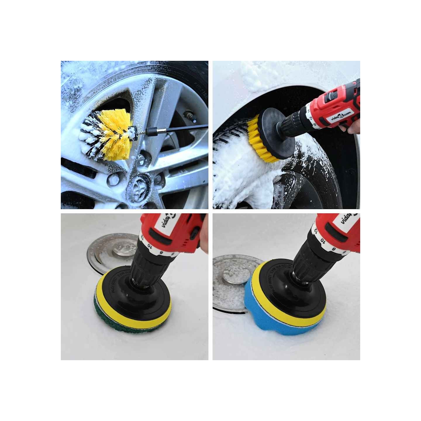 Set de brosses pour voiture Multicolore polyrotin