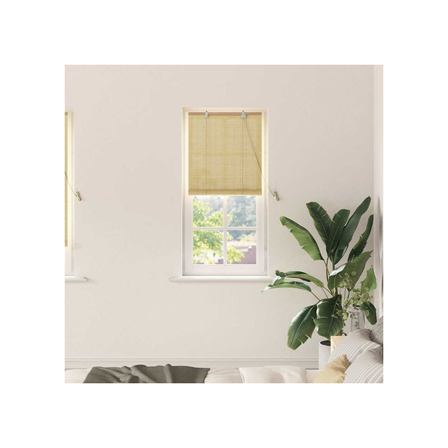 Store enrouleur Nature 60 x 220 cm Bambou