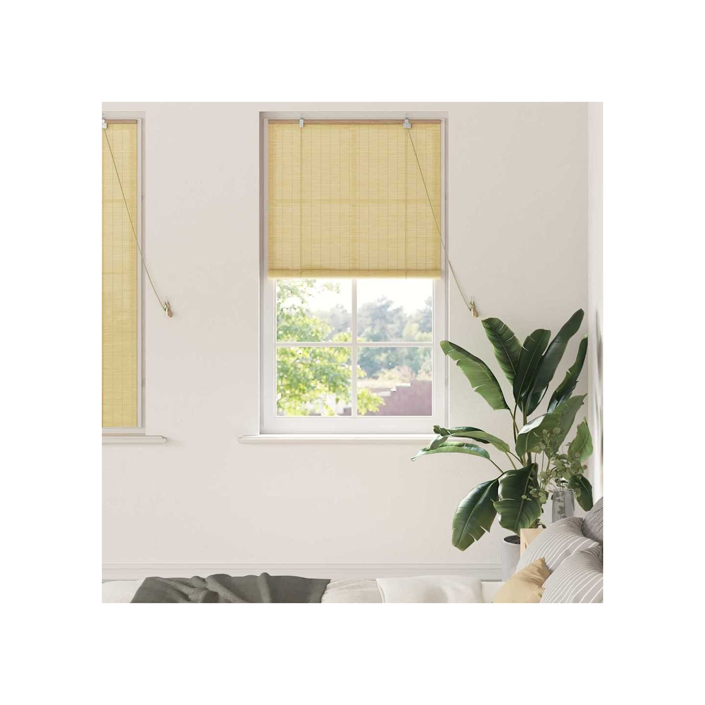 Store enrouleur Nature 80 x 160 cm Bambou