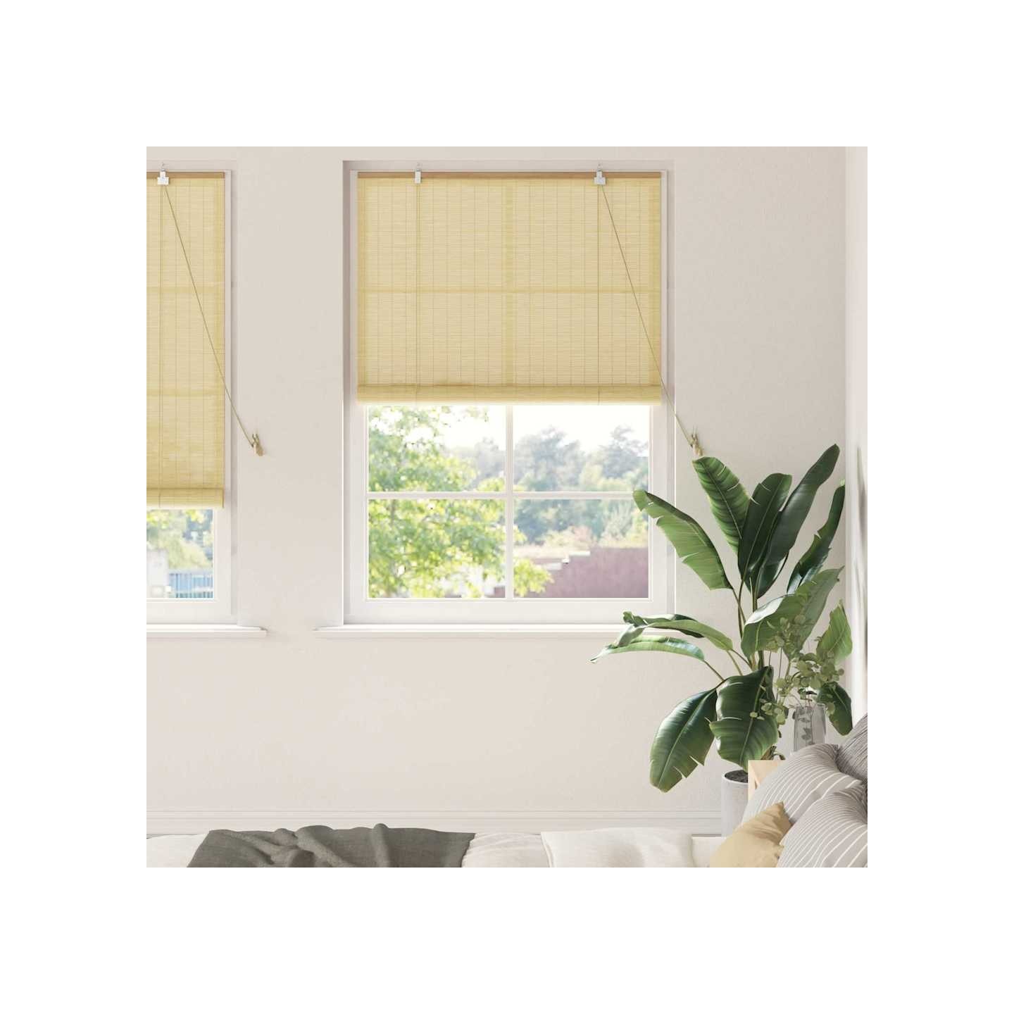 Store enrouleur Nature 100 x 220 cm Bambou