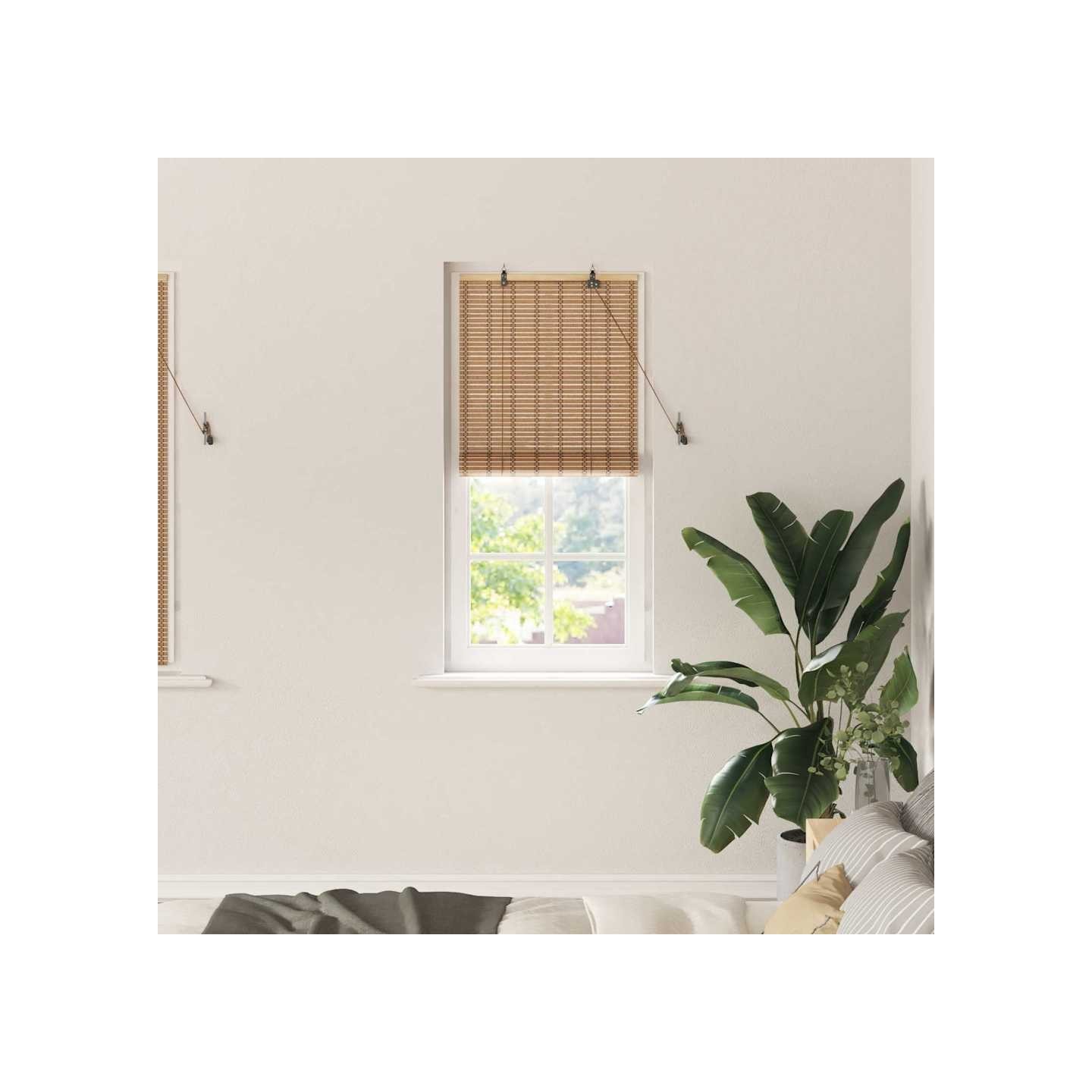 Store enrouleur Nature 60 x 160 cm Bambou
