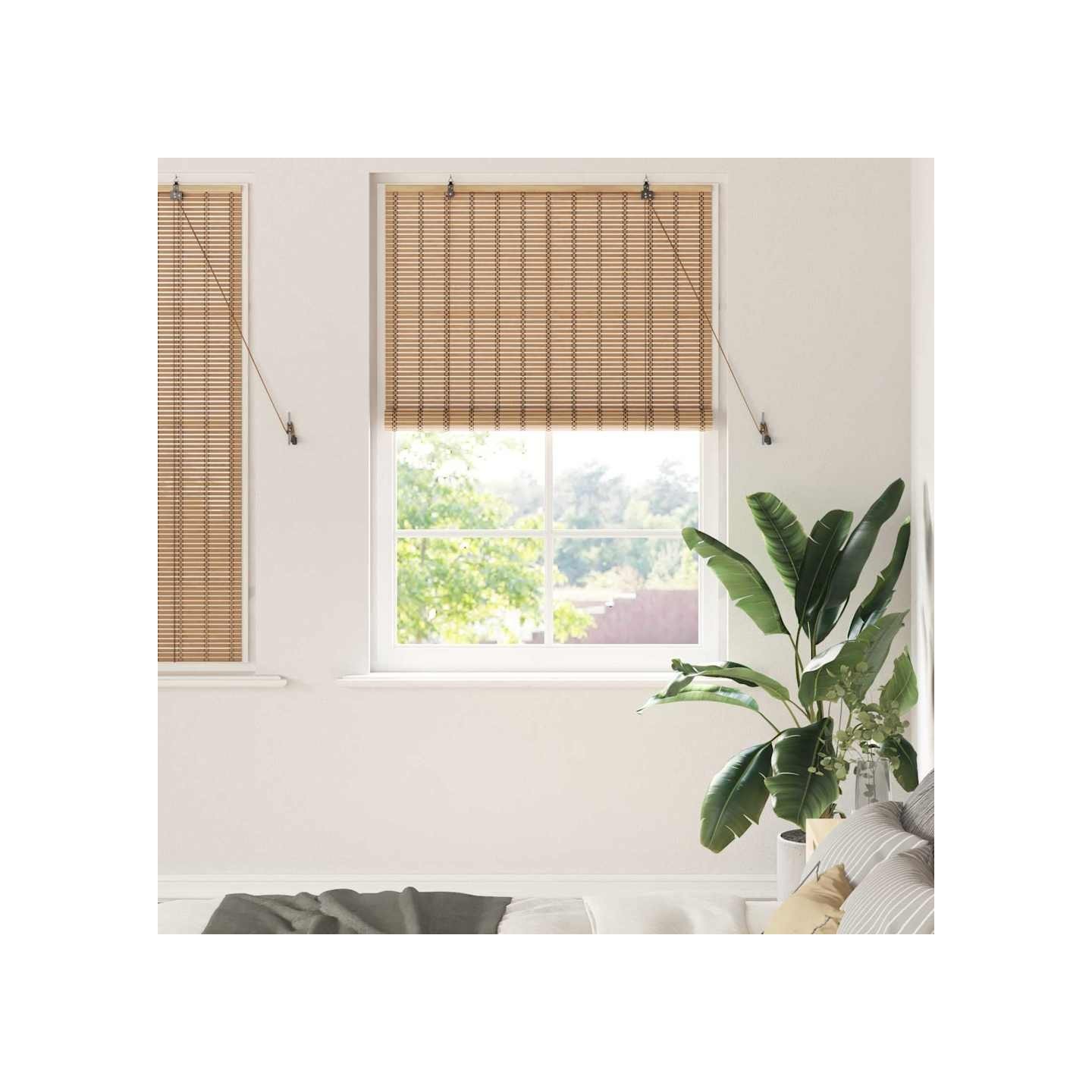 Store enrouleur Nature 100 x 160 cm Bambou