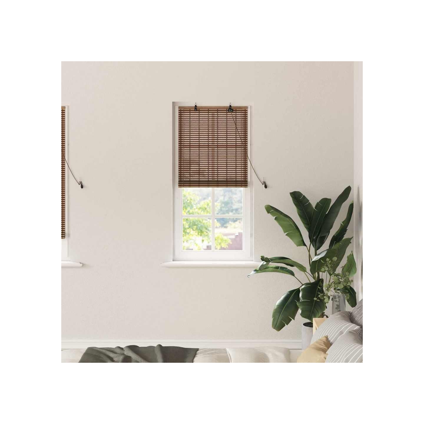 Store enrouleur Marron 60 x 220 cm Bambou