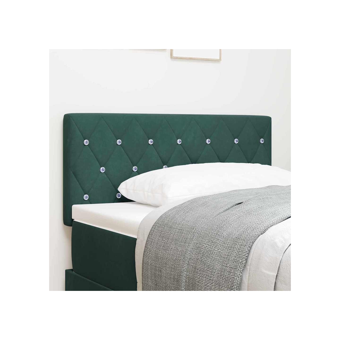 Tête de lit Vert foncé 100 cm Velours